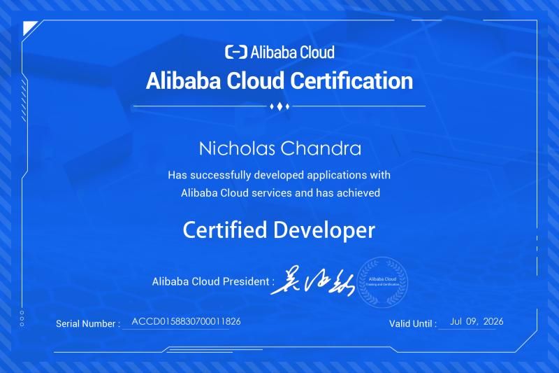 Pengembang Aplikasi Bersertifikat dengan Alibaba Cloud