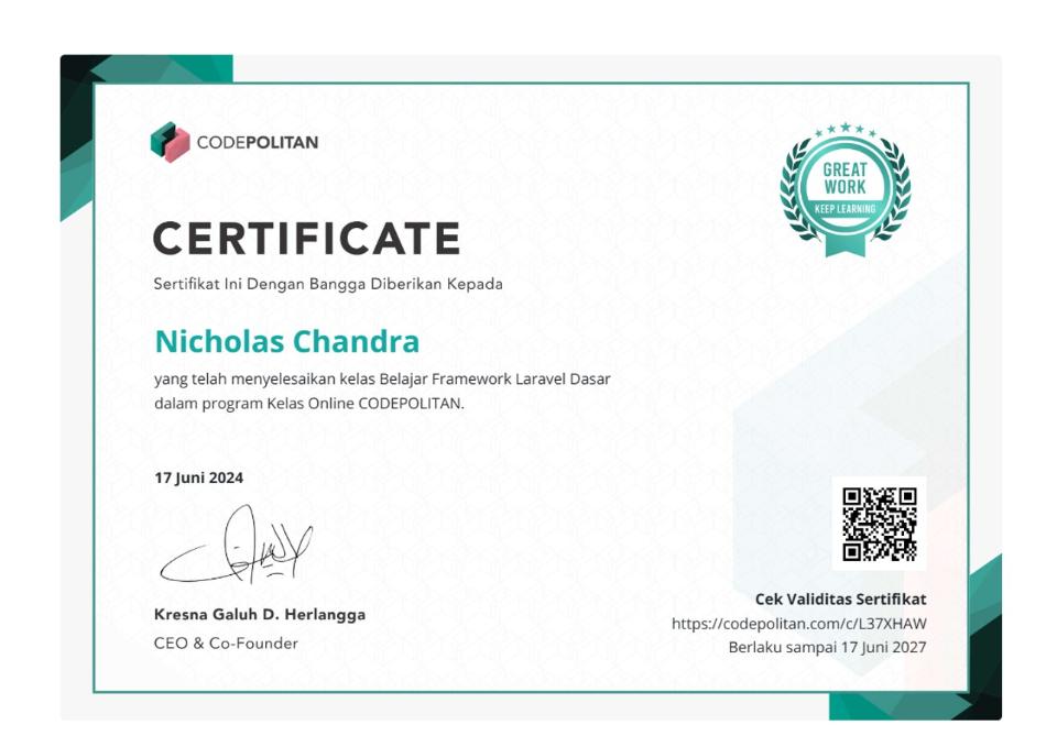 Framework Laravel Dasar