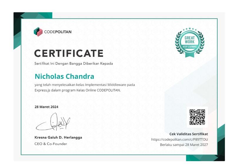 Implementasi Middleware Pada Express.js